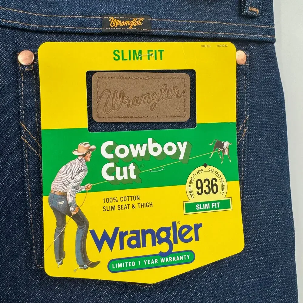 NWT WRANGLER COWBOY CUT RIGID SLIM FIT JEAN